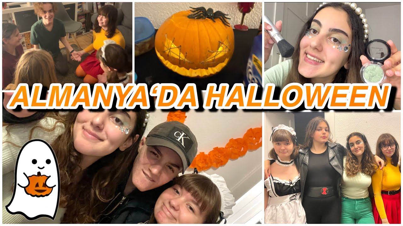 Almanya’da Halloween VLOG+ Beraber Partiye Hazırlanalımmm🎃👻🧡 (türkçe altyazılı)