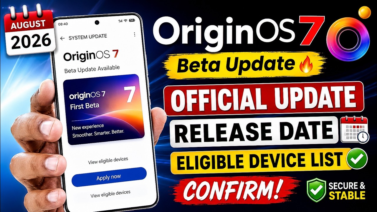 Origin OS 7 Android 17 Beta Update 🔥 Release Date, Features & Eligible Devices