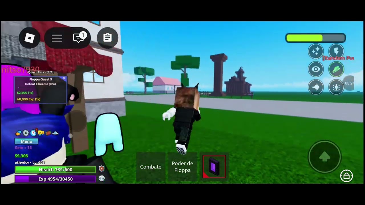 Jogando Bloxfruits roblox 