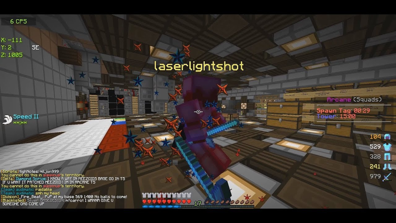 GETTING INTO A YOUTUBER'S BASE WHILE HE'S STREAMING... (LASERLIGHTSHOT) | Minecraft HCF