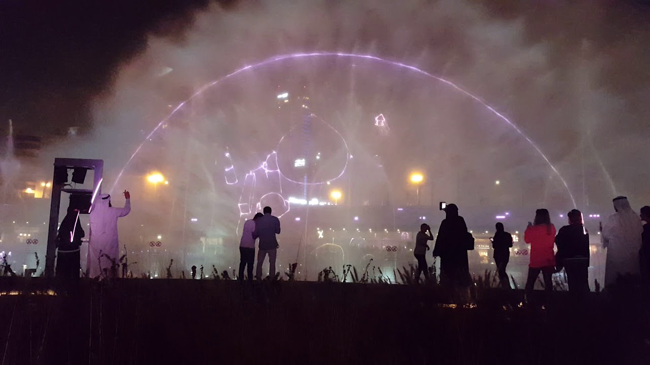 Kuwait Fountain - Sheikh Jaber Al-Ahmad Cultural Centre - #5 Lasers at Waterscreen