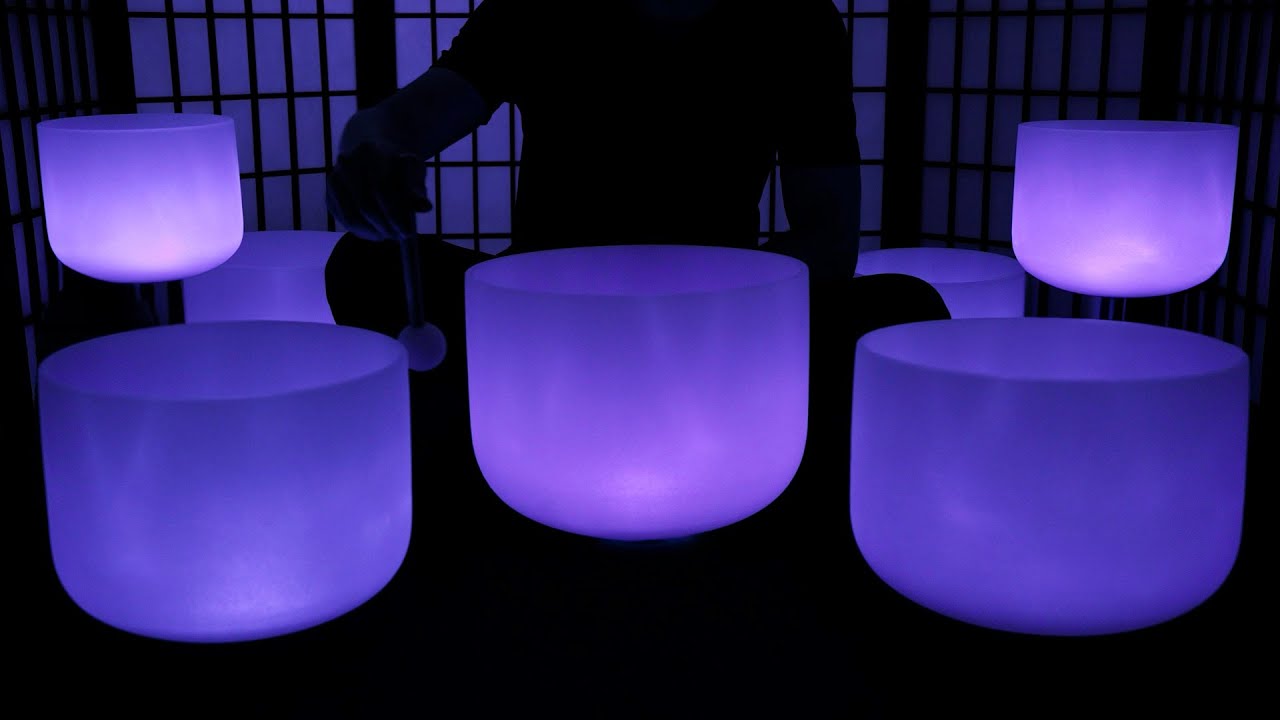 432Hz - 3 Hour Crystal Singing Bowl (NO ADS) Healing Sound Bath for Deep Sleep and Meditation