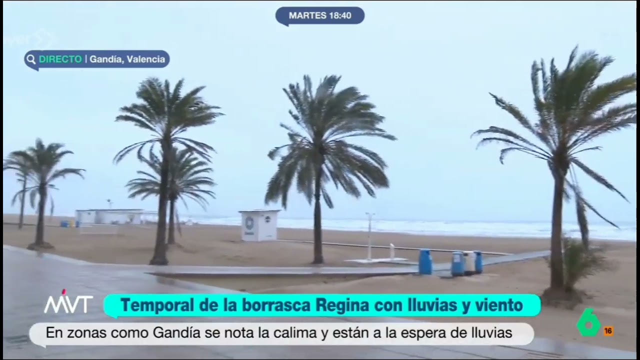 La borrasca Regina ti&ntilde;e de gris la Comunidad Valenciana 