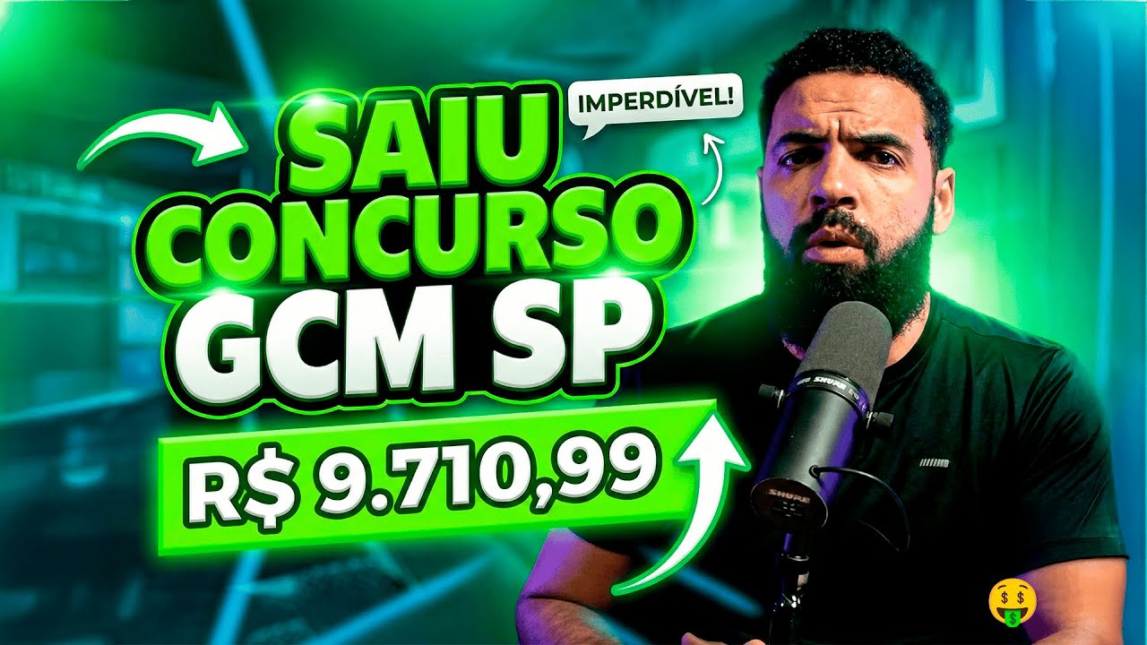 SAIU O EDITAL GCM SÃO PAULO 2026 | 500 VAGAS | SALÁRIO + PROVAS | VUNESP
