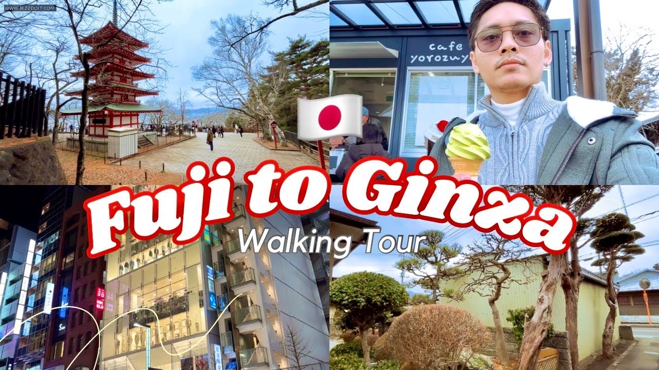 EXPLORING KAWAGUCHICO + finding Mount Fuji | Winter in JAPAN 🇯🇵 | JEZZDOIT