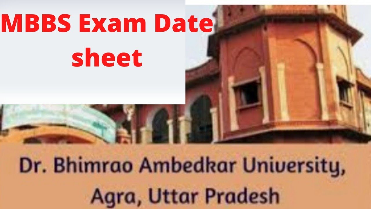 Agra university MBBS exam date sheet | dbav exam date sheet 2022