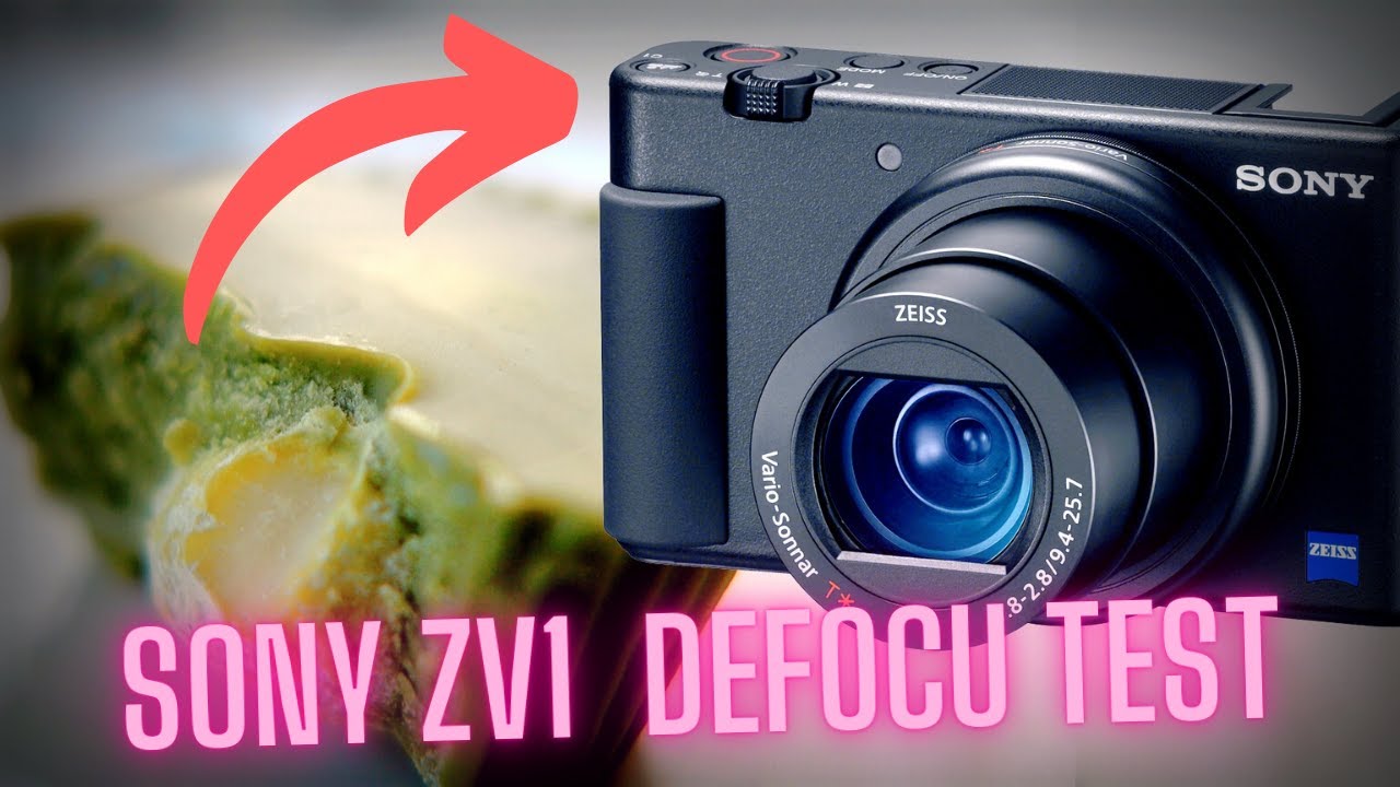 Sony ZV1 Defocus Test with Manual Focus Mode / Extreme Close-up of Hawaiian Host Matcha Chocolate