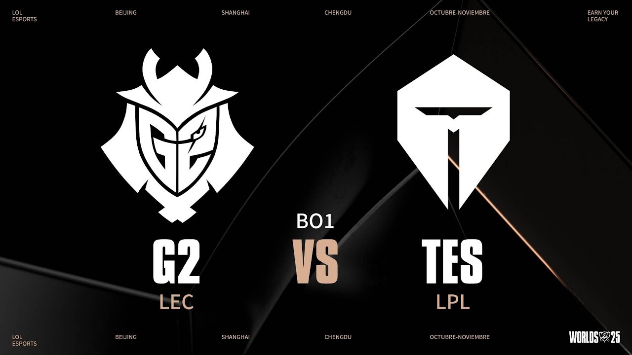 G2 VS TES -SUIZO - DÍA 1 - WORLDS - 2025 - LEAGUE OF LEGENDS