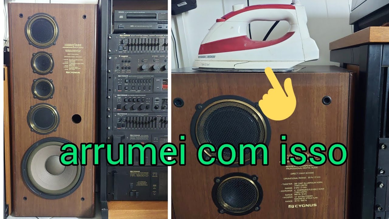 Cygnus Heavy 320, reforma e comentários, dessa linda cx de som vintage