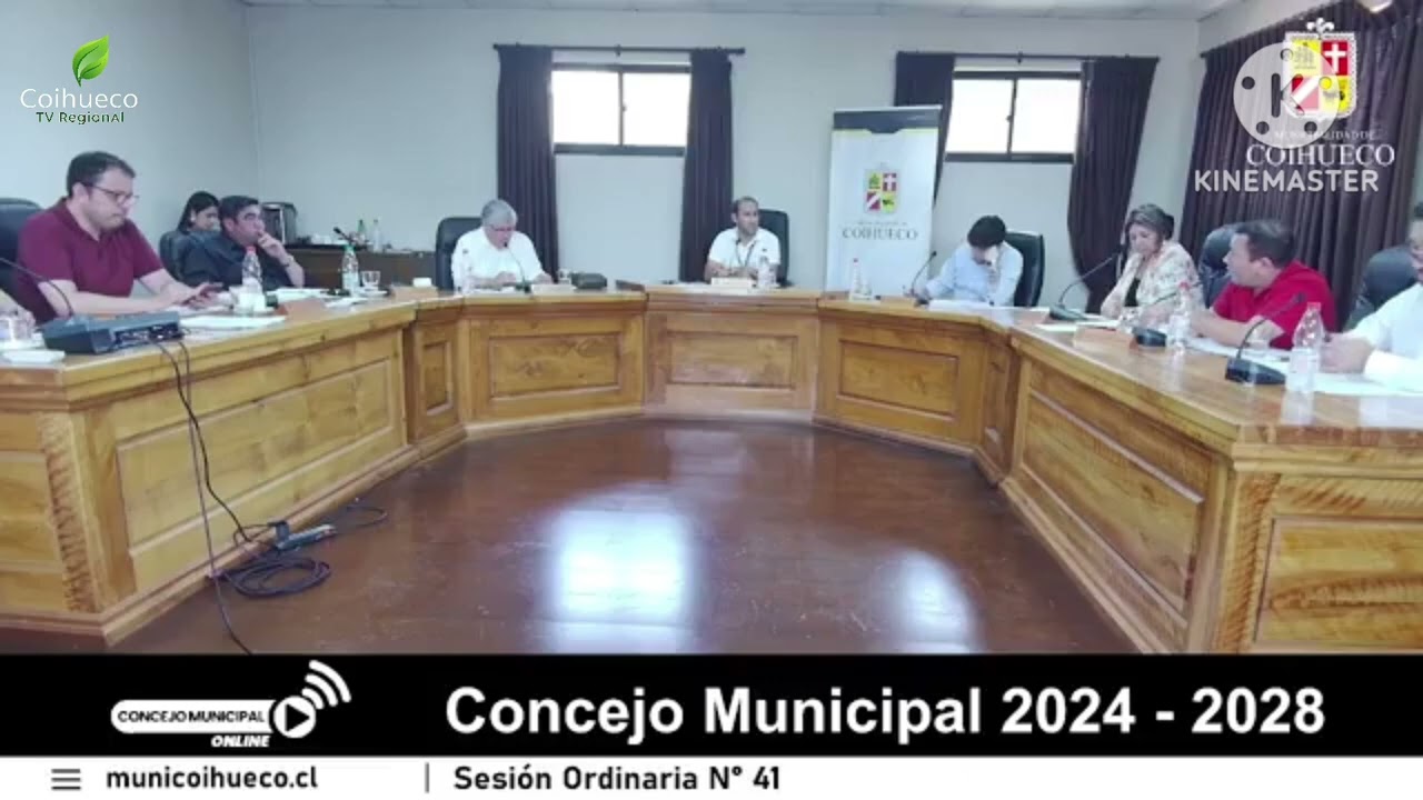 Concejo municipal ordinario número 41 de la municipalidad de coihueco 