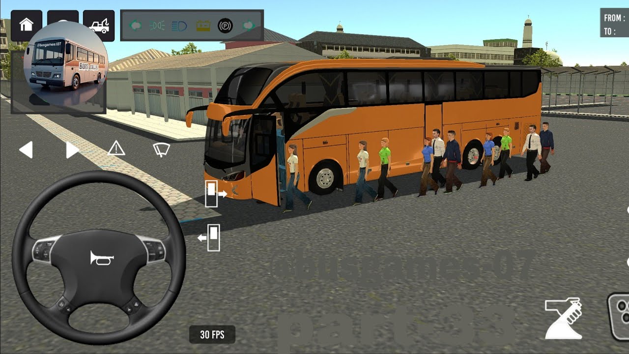 👍🏿PART-33💥 ll Bus Simulator ll Bus Games #gaming 