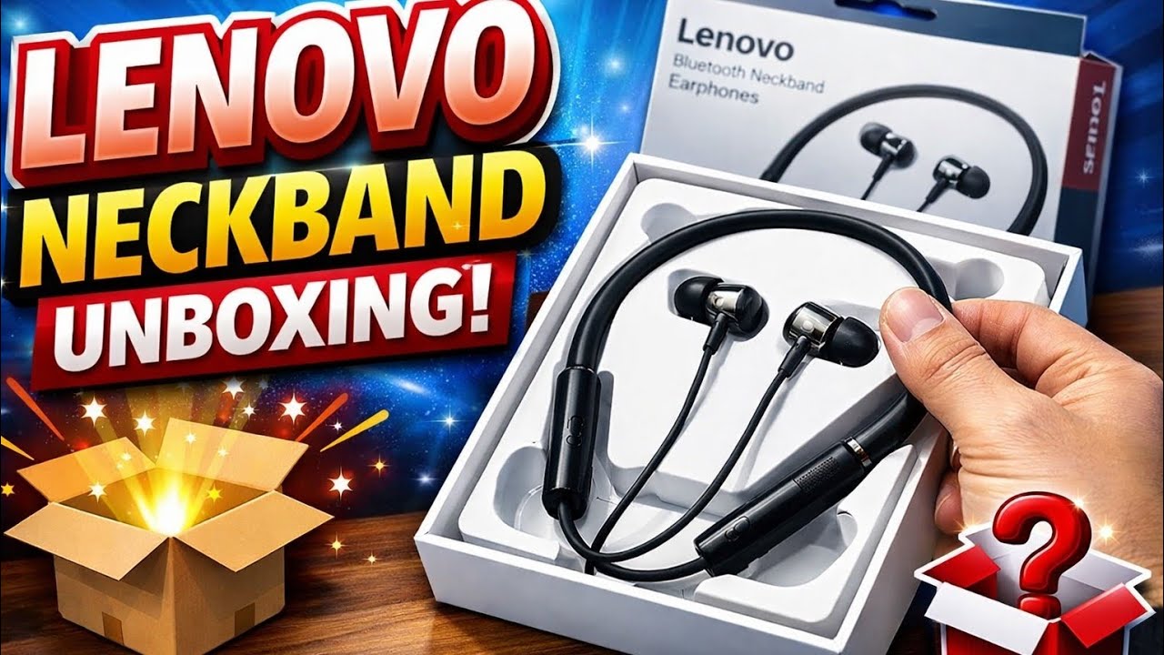 Lenovo Neckband Handsfree Unboxing & Review | Best Budget Wireless Earphones 2026?