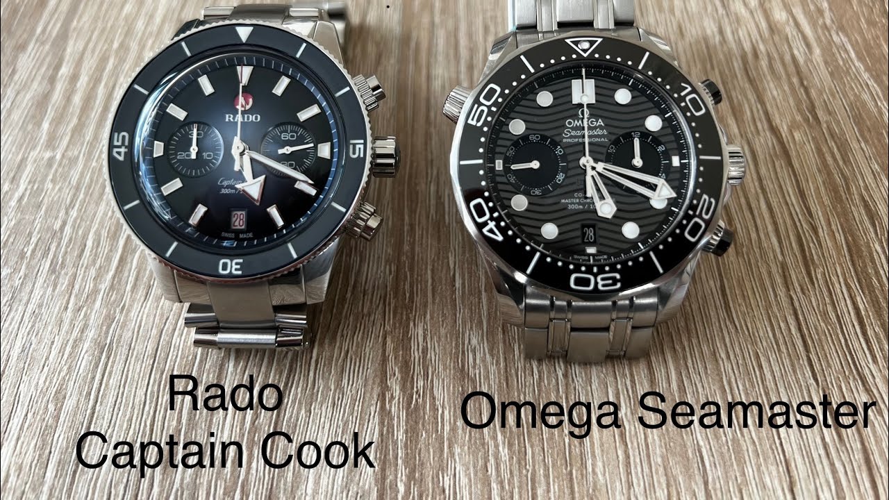 Battle of the Chronographs - Rado Captain Cook versus Omega Seamaster 300M