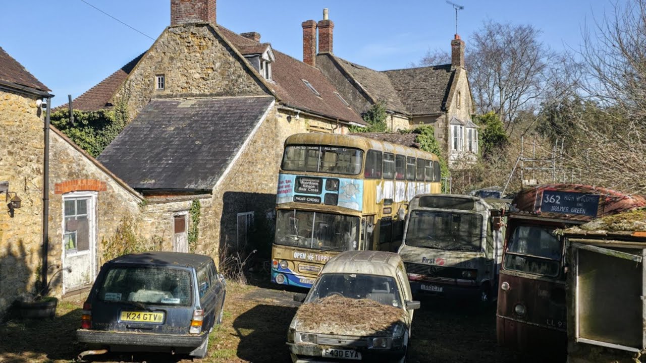 We Found a Rare Collection of Buses at an Abandoned School!