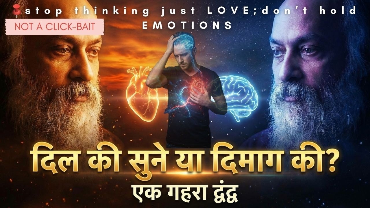 Overthinking Is Dangerous;उससे दिल की बात बोल दो | How To Decide? Love| Osho X Interstellar Inspired