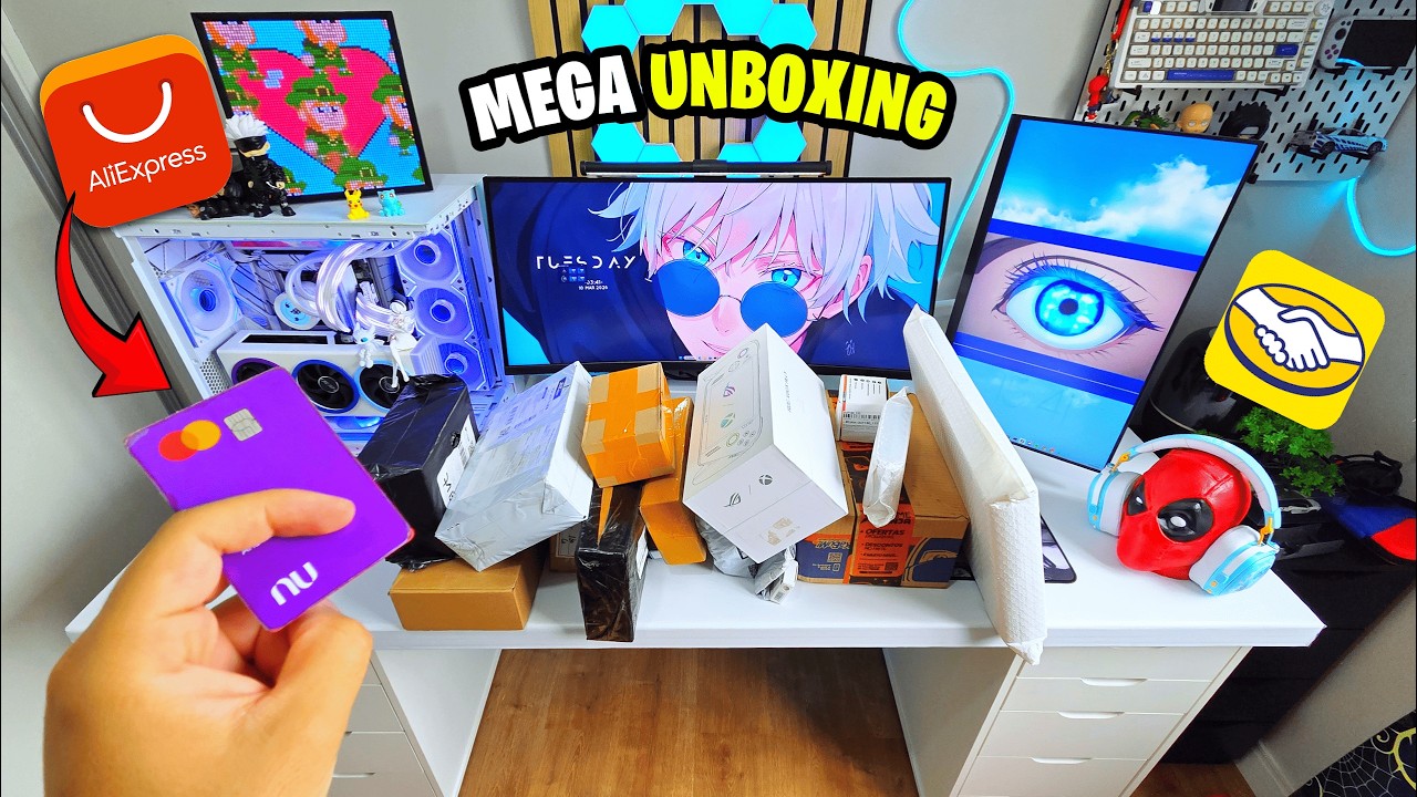 Comprei MUITOS produtos BARATOS pra dar um UP no SETUP! (Insano🔥)