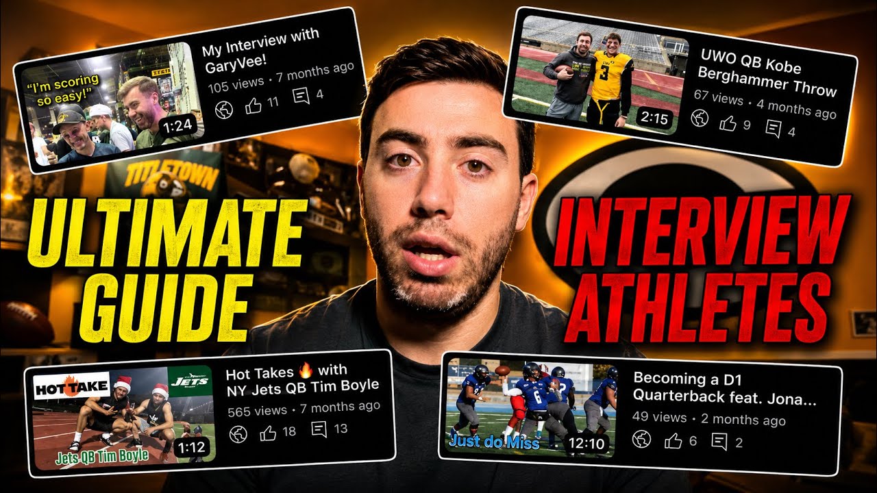 How to Interview Professional Athletes: NFL, NBA, MLB, & More!