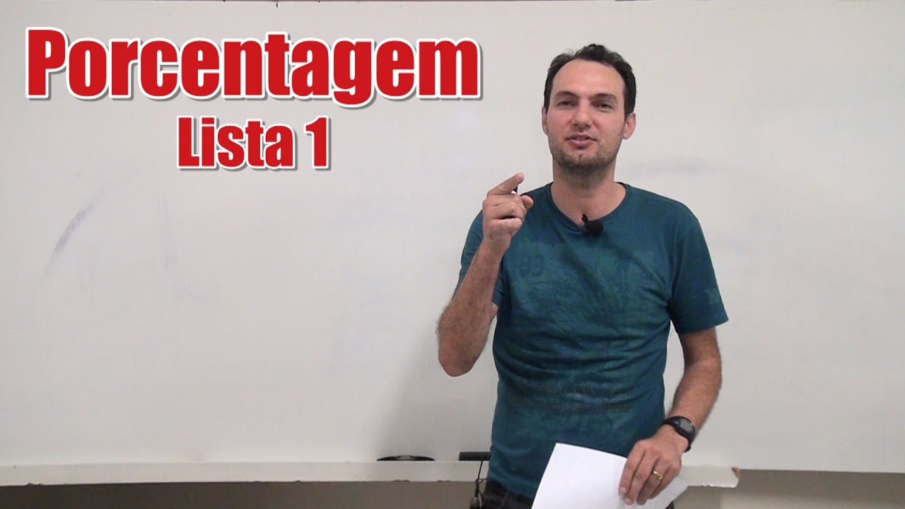 Porcentagem - Lista 1