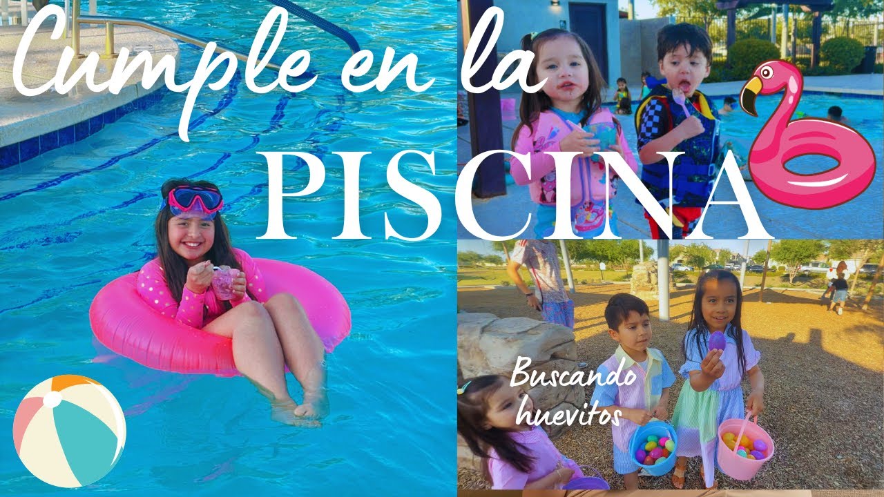 CUMPLEAÑOS MACKENZIE Y PASCUA 💚🌸 🏊‍♀️ 🐣 #poolparty #funny #kidsvideo #family #happybirthday #happy