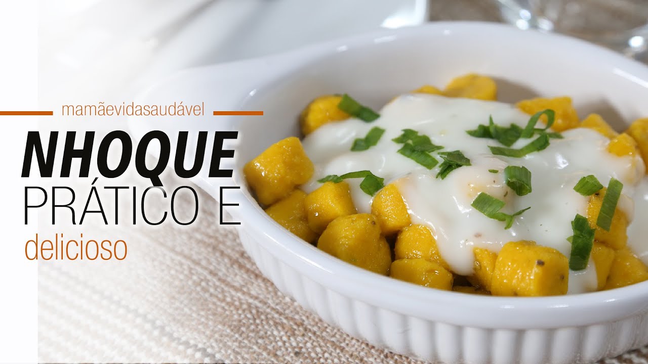 NHOQUE DE ABÓBORA - PRÁTICO E DELICIOSO | sem glúten