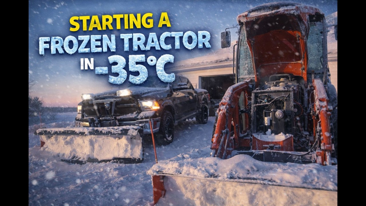 Kubota B2650 FROZEN in -35c | Can We Get It Started ?!