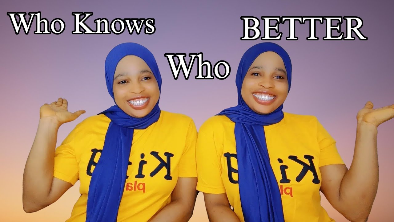 Identical Twins Play ' Who Knows Who Better '