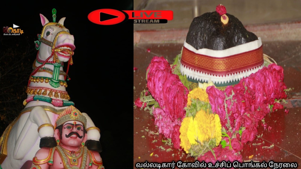 வல்லடிகார் கோவில் உச்சிப் பொங்கல் நேரலை 05.03.2026 கொடி போட்டோகிராபி 06.03.2026ல்