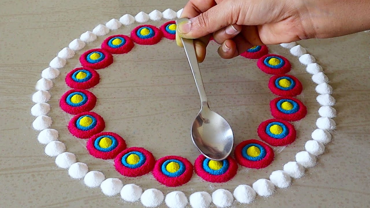 Beautiful Rangoli Designs For Diwali | Navratri Rangoli | Dussehra Rangoli | Diwali Rangoli Art