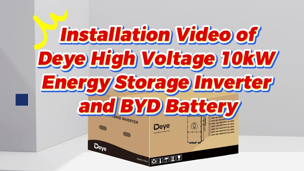 Installation Video of Deye High Voltage 10kW Energy Storage Inverter and BYD Battery#deye