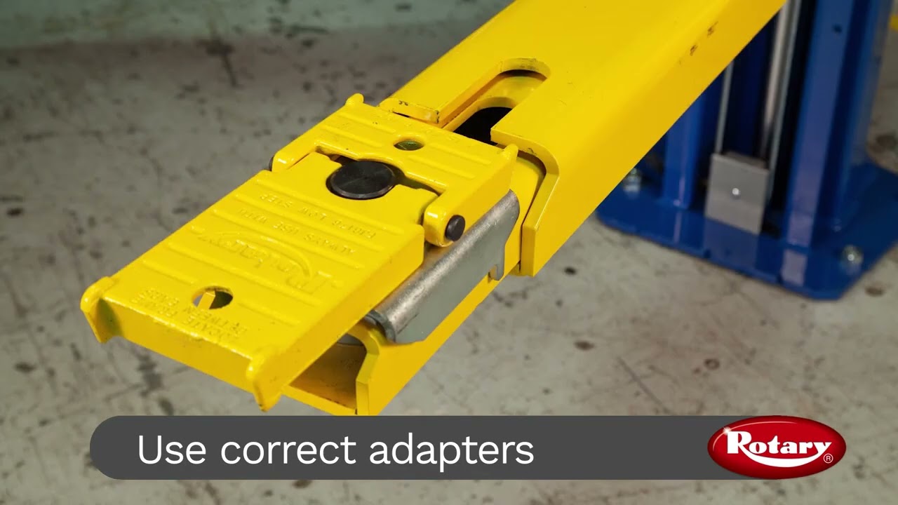 How to use a Rotary 2 post lift