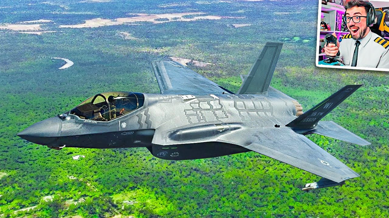 PILOTANDO EL AVIÓN DE COMBATE F35 MÁS MODERNO DEL MUNDO 😱