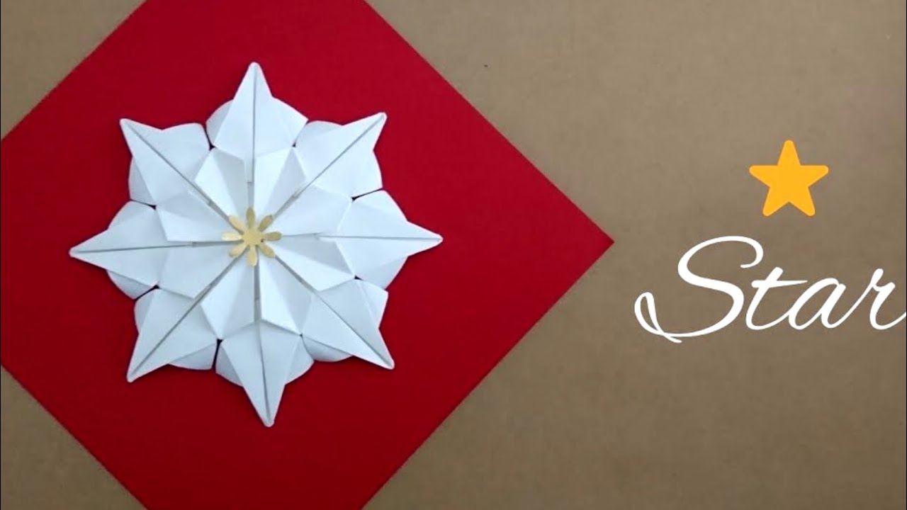 Origami 8-point Star/Mandala/Snowflake 折纸八角星