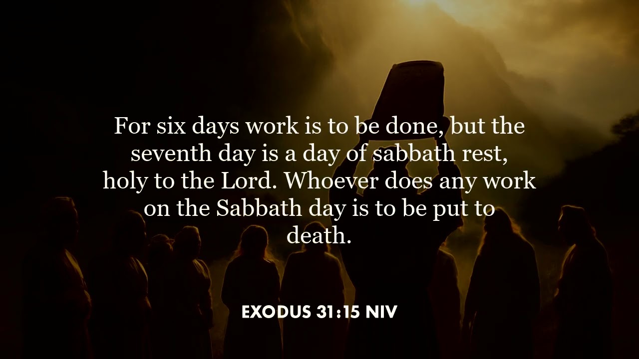 Exodus 31:15 (NIV)