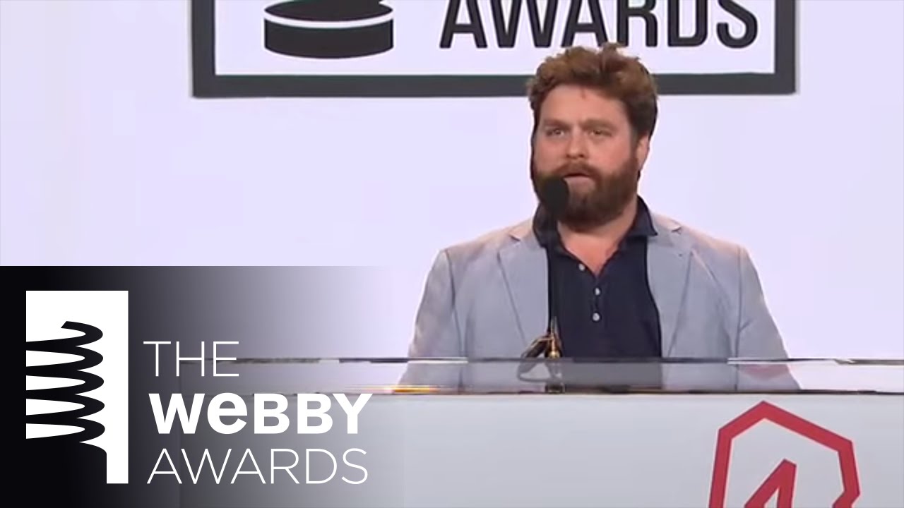 Zach Galifianakis&rsquo;s 5-Word Speech at the 14th Annual Webby Awards