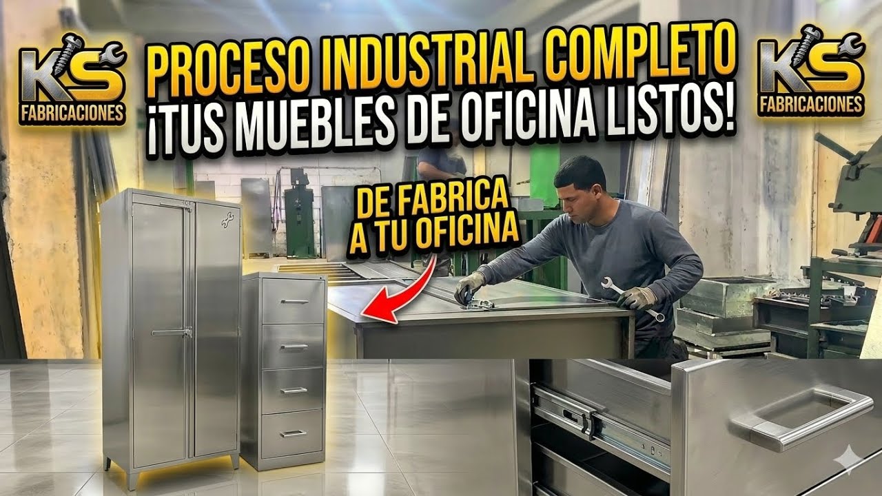 ¡CALIDAD QUE IMPRESIONA! 🛠️ Proceso Industrial de Muebles para Oficina | KS Fabricaciones (