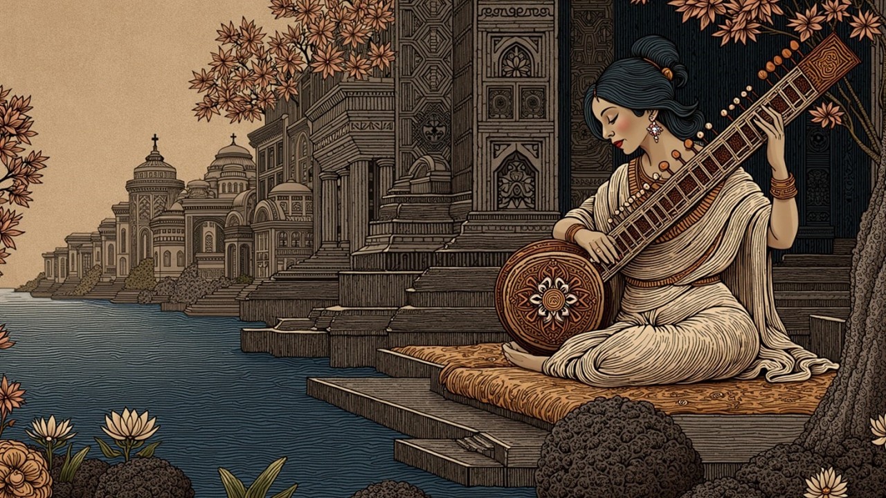 Ancient India Sitar Melody for Deep Meditation & Chakra Healing