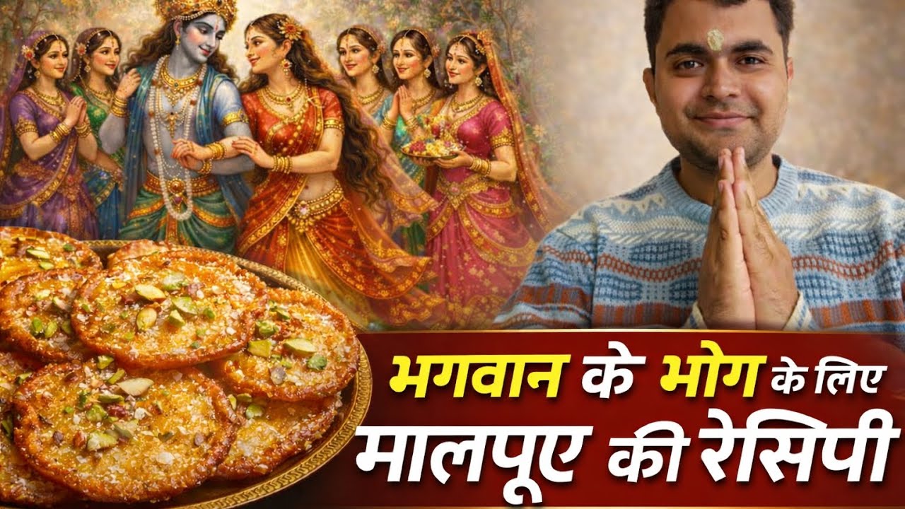 मालपुआ की रेसिपी #radheshyam #radha #bhakti #food 