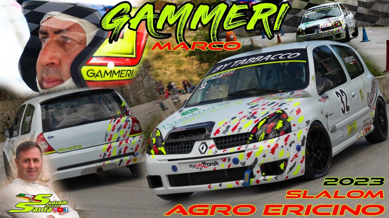 SLALOM AGRO ERICINO 2023 // RENAULT CLIO CUP PH2 E1 ITALIA // MARCO GAMMERI SHOW