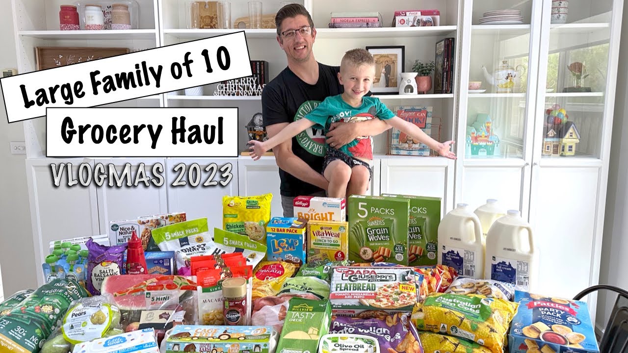 LARGE FAMILY of 10 Grocery HAUL + How We Use POINTS to FLY to DISNEY WORLD