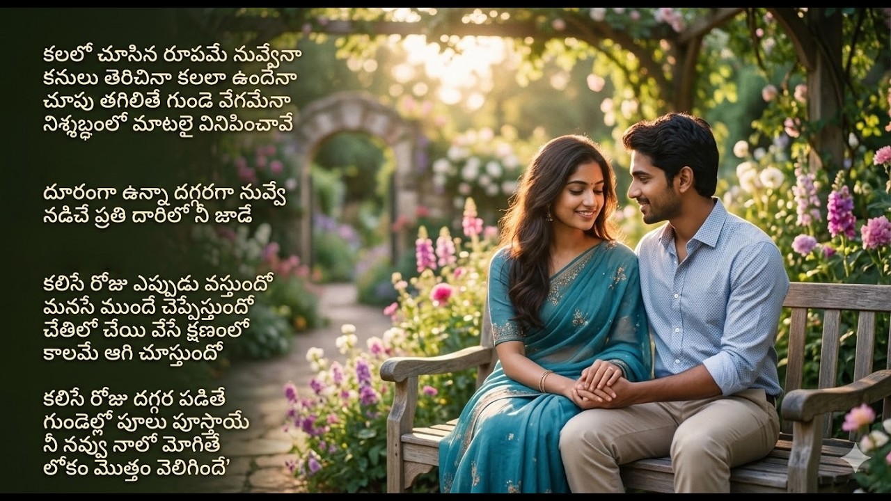 కలలో చూసిన రూపమే నువ్వేనా 💖 | Beautiful Telugu Love Song | | Telugu Melody