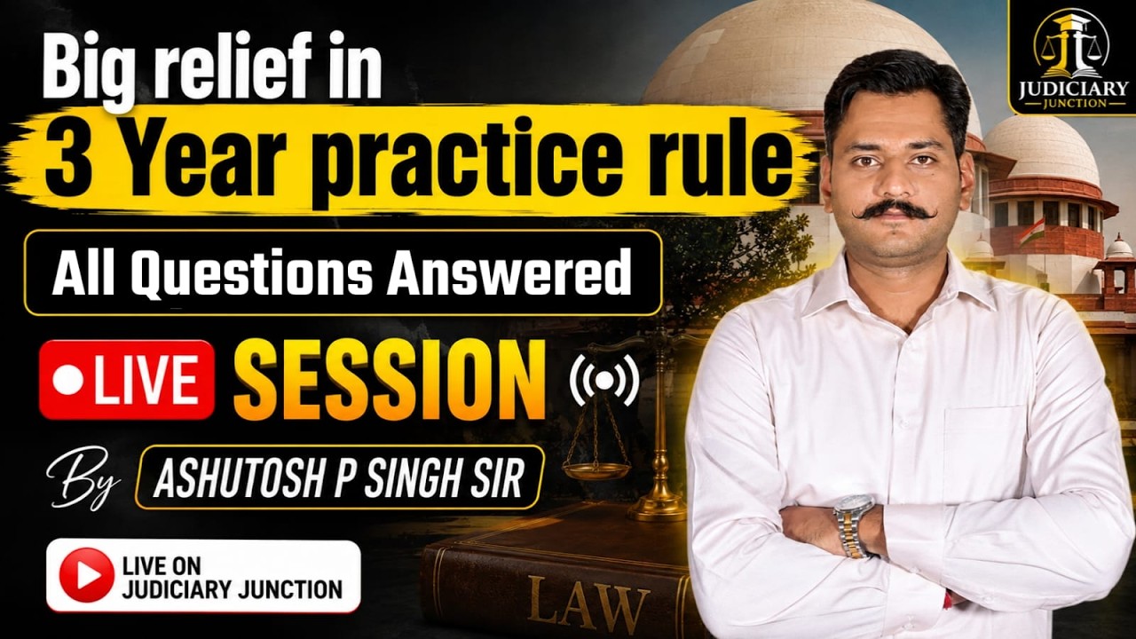 3-Year Practice Rule: Complete Analysis & FAQs | By Ashutosh P Singh Sir