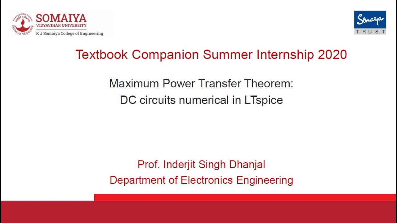 Maximum power transfer theorem:  DC circuit numerical in LTspice