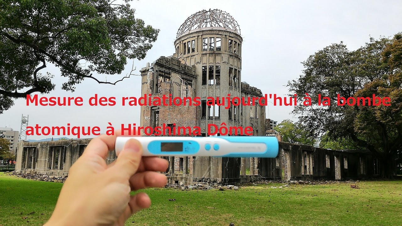 Radiation Niveau aujourd'hui à Hiroshima @ Bombe atomique temps