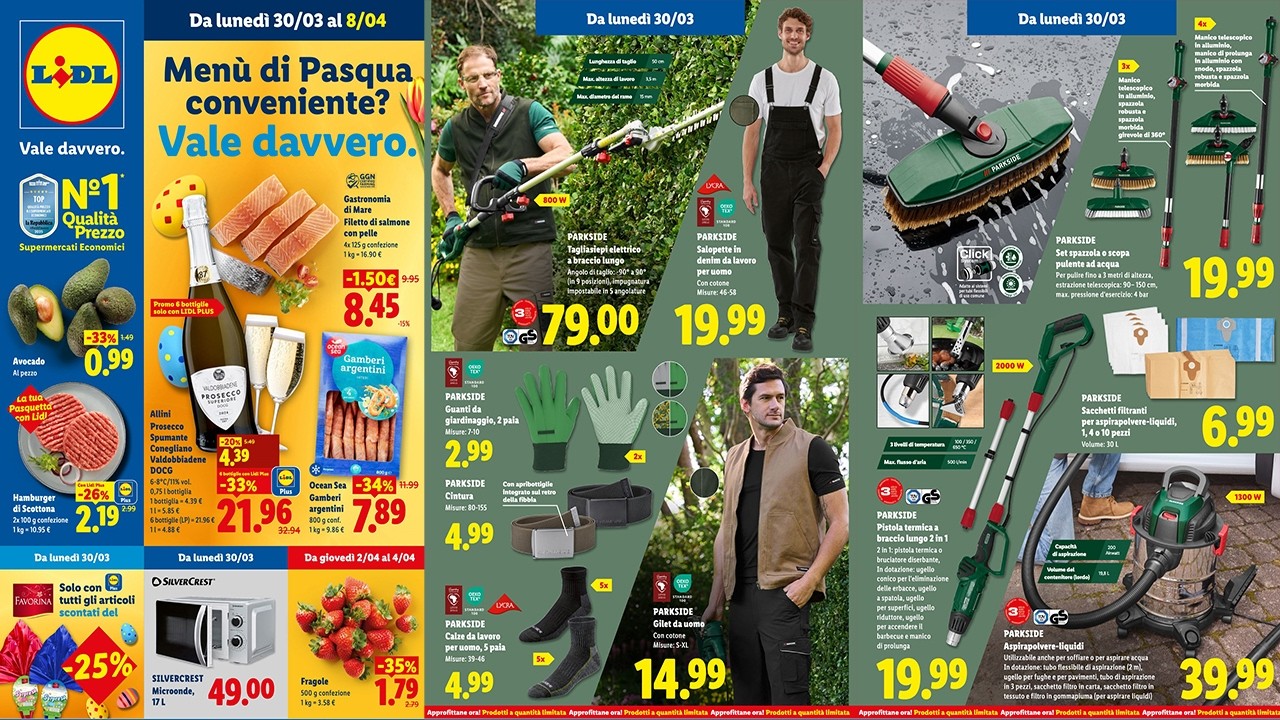 🔥 LIDL VOLANTINO dal 30 Marzo 2026 | CIBO + #parkside  🔨 PREZZI SHOCK 😱