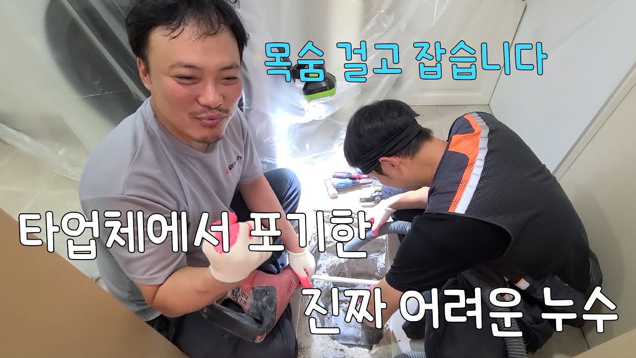 300회.  수년동안 못잡고 고생한 고급빌라누수...  반나절만에 해결하는 방법  (서울누수현장)