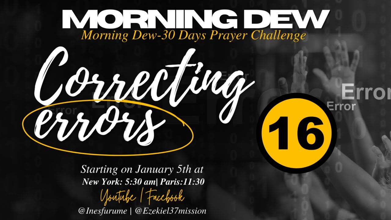 THE MORNING DEW- 30 days Prayer Challenge with Dr. Ines Furume