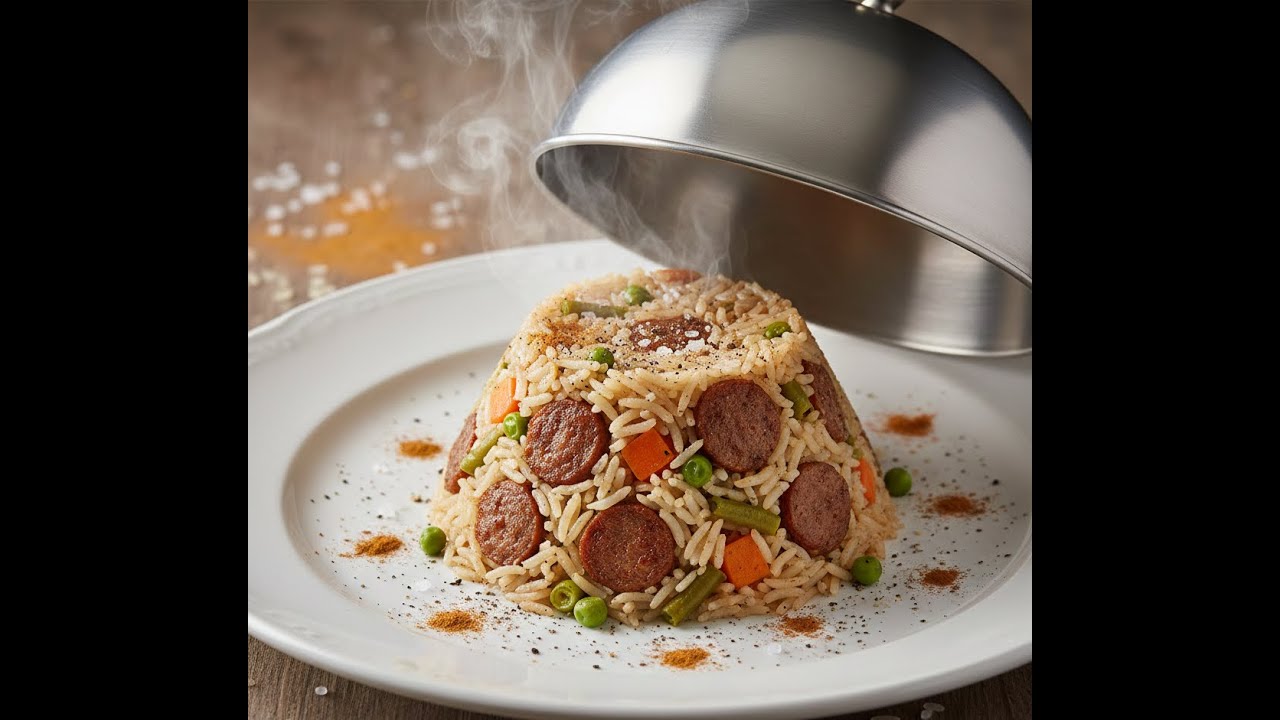 رز بالسجق والخضار@Ashraf Food