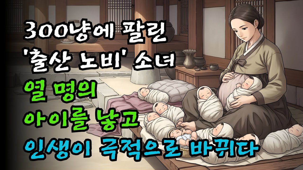 300냥에 ‘출산 노비’로 팔린 소녀… 10명을 낳고 인생이 극적으로 뒤집혔다! 야담·민담·전설·설화·옛날이야기·오디오북