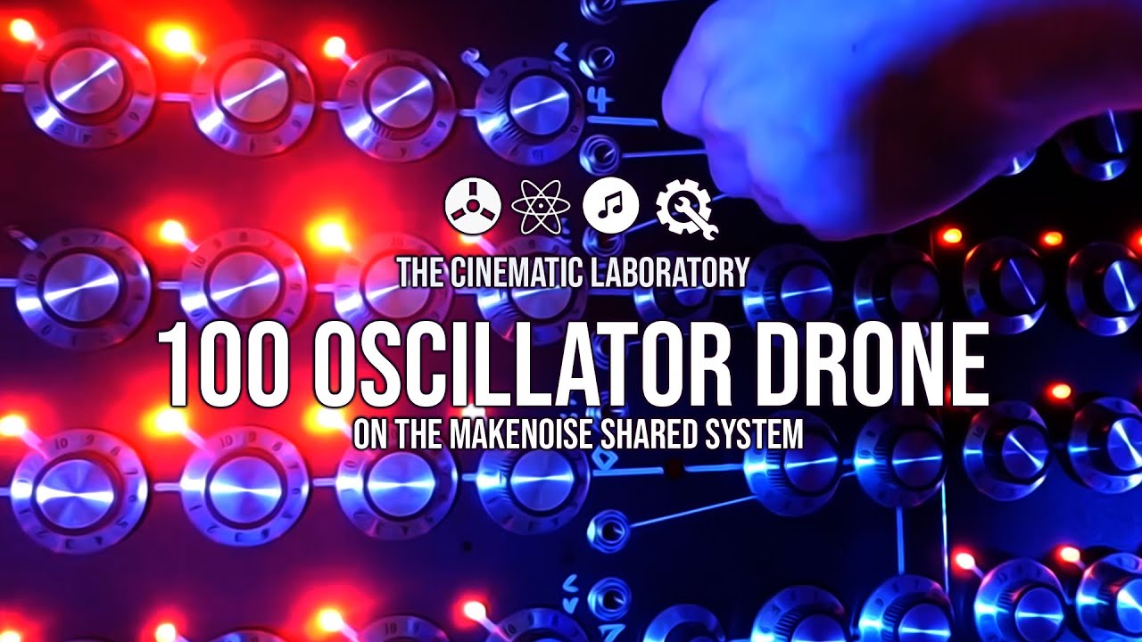 Patching the Look Mum 100 Oscillator Synth Drone on a MakeNoise Shared System - TRIBUTE!