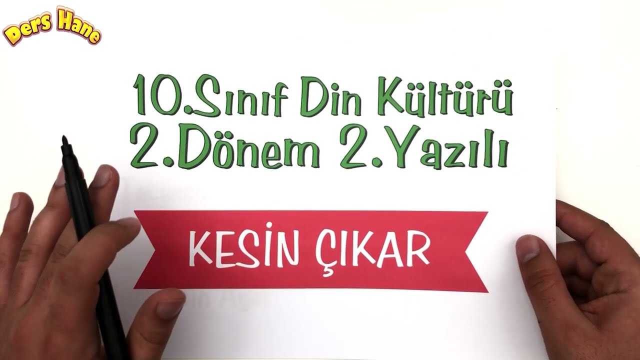 10.Sınıf Din Kültürü 2.Dönem 2.Yazılı